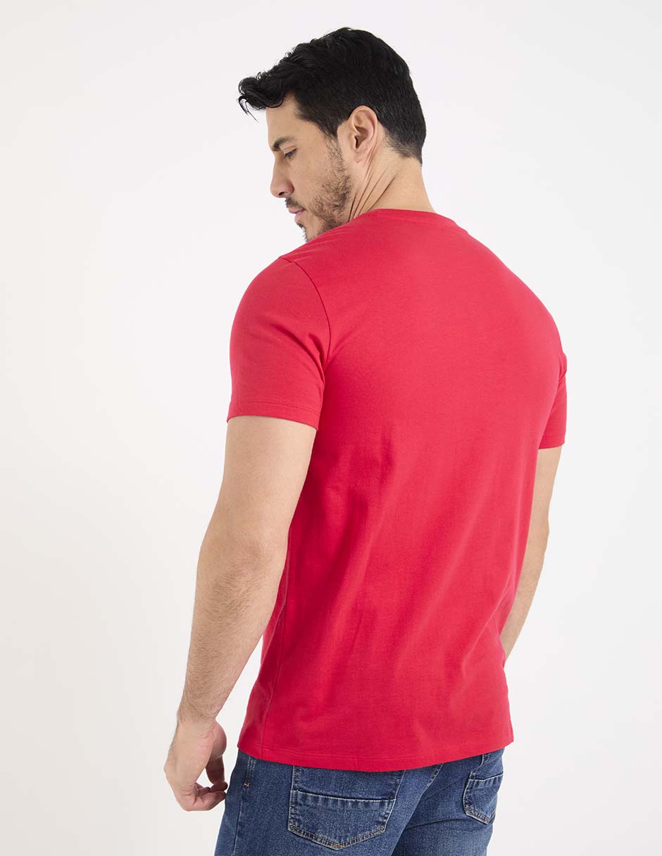PLAYERA WKH25814-P09, EG, CARMÍN CLARO