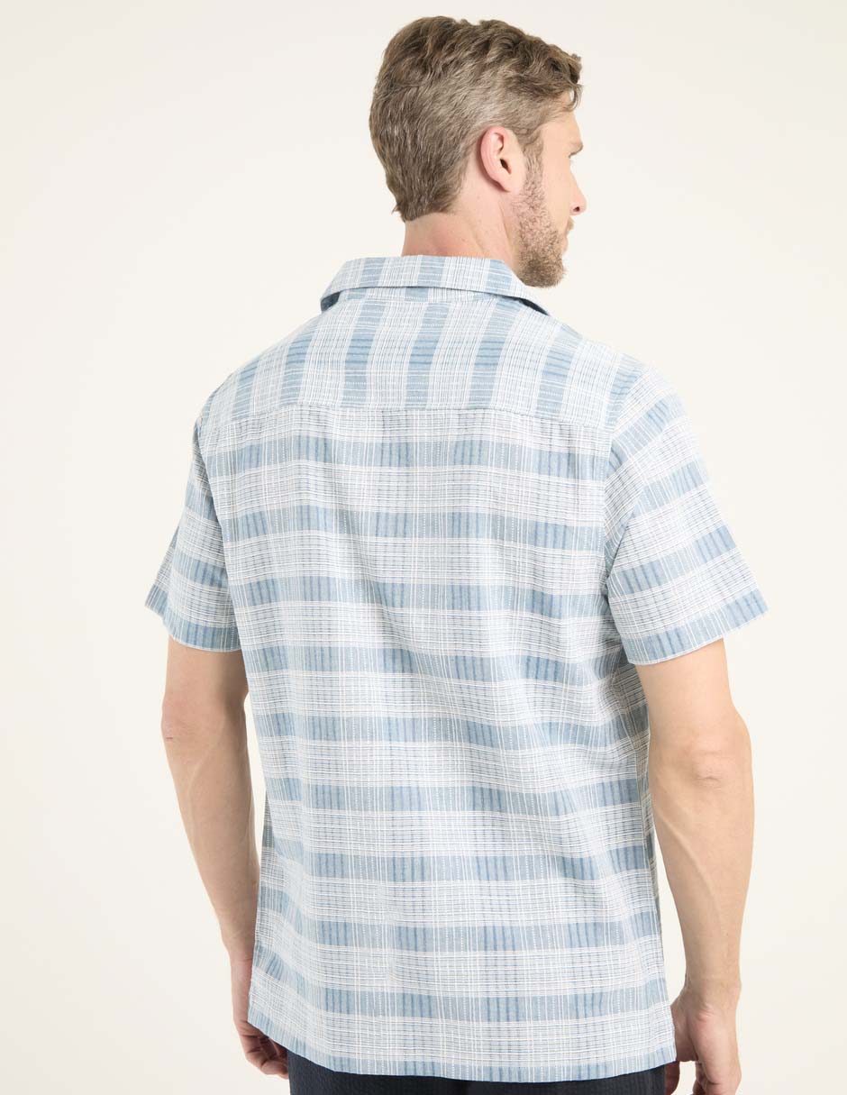 Camisa casual de algodón manga corta para hombre 2
