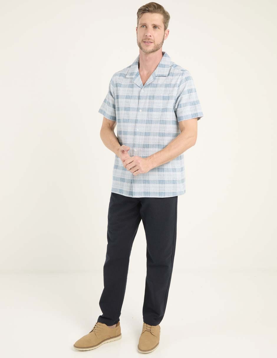 Camisa casual de algodón manga corta para hombre 3