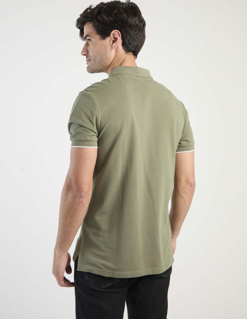 POLO WKH26030-01 WEEKE, G, VERDE OLIVO
