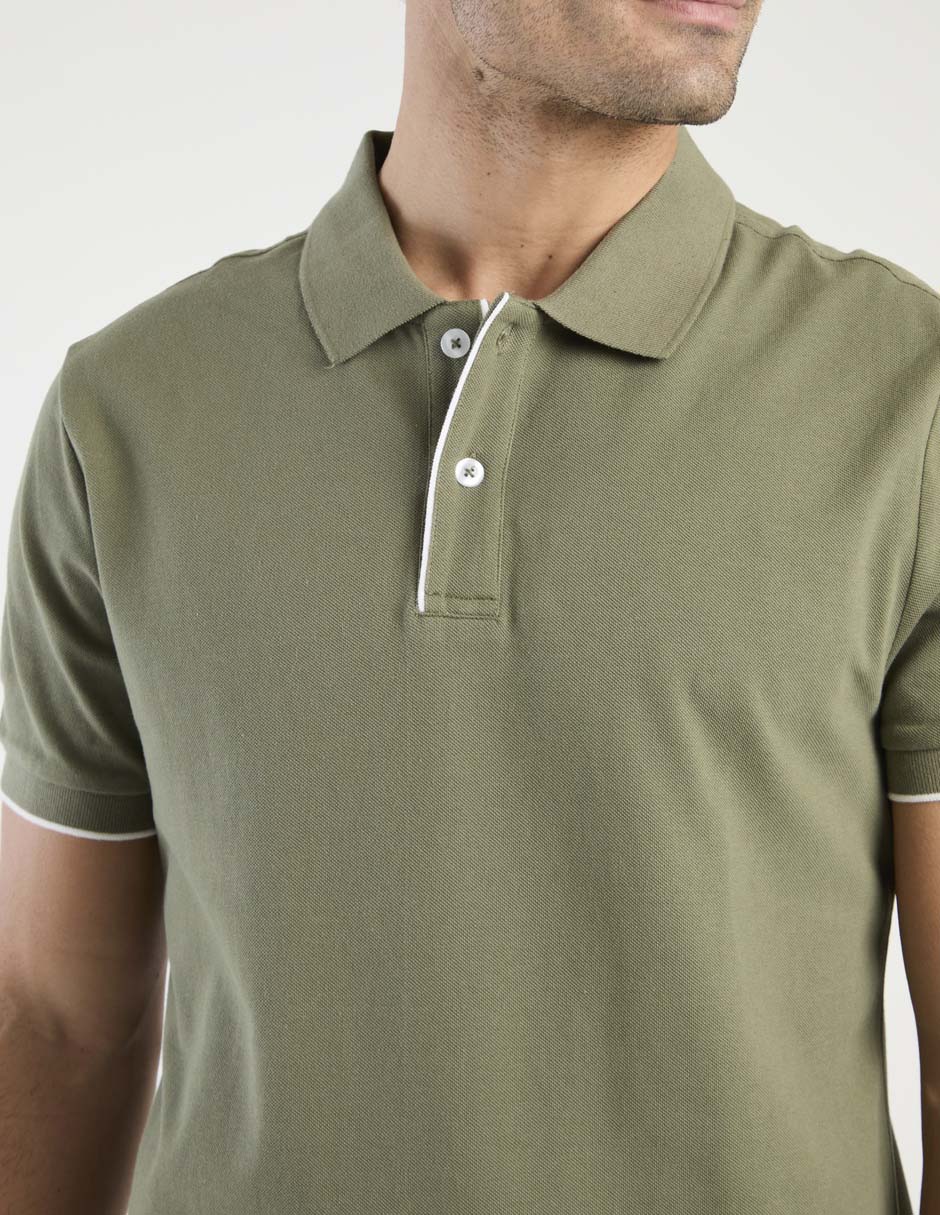 POLO WKH26030-01 WEEKE, G, VERDE OLIVO