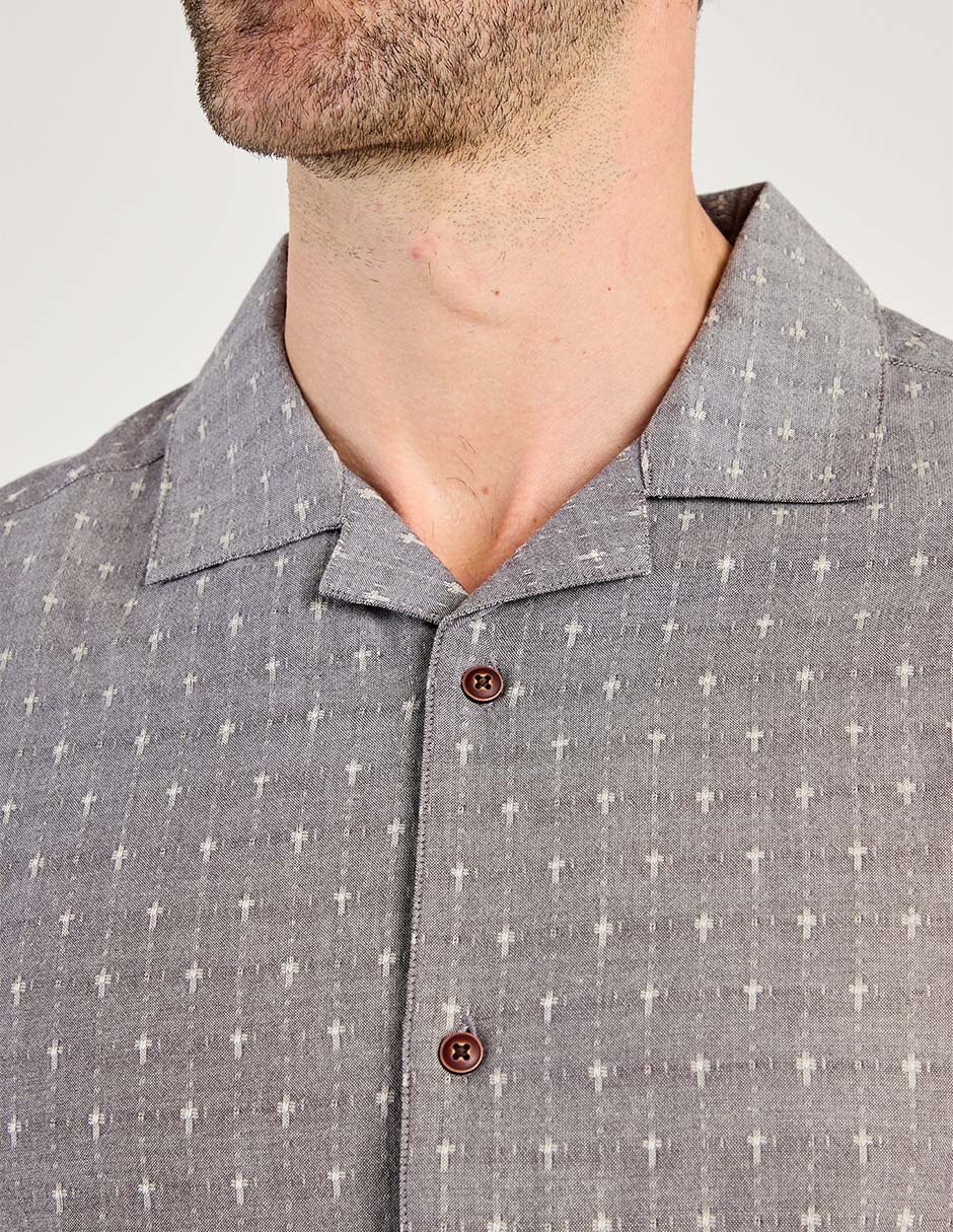 Camisa casual manga corta para hombre 4