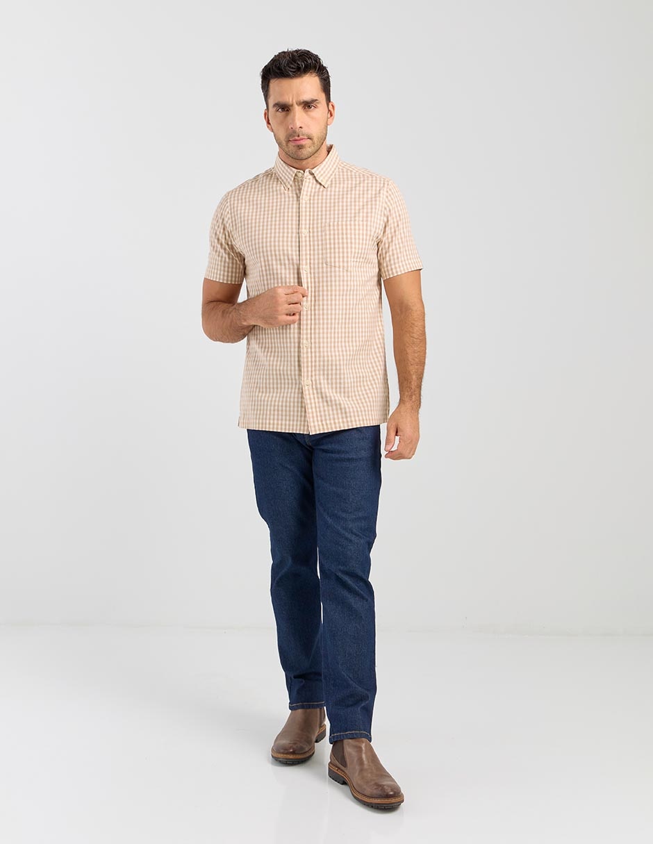 Camisa casual manga corta para hombre 3