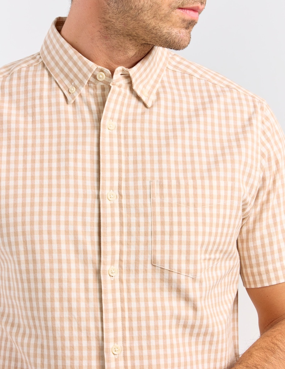Camisa casual manga corta para hombre 4
