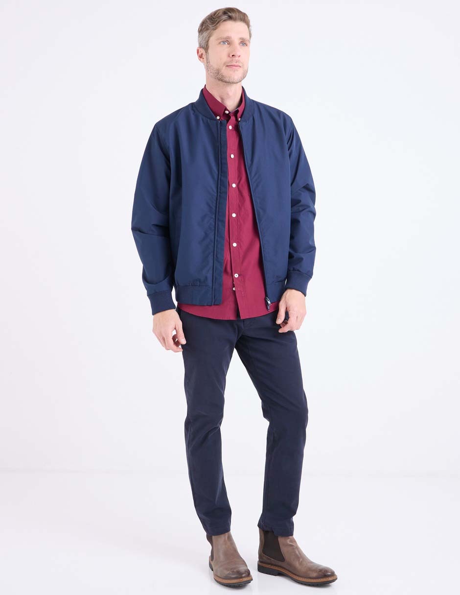 Chamarra bomber con bolsillos para hombre 3