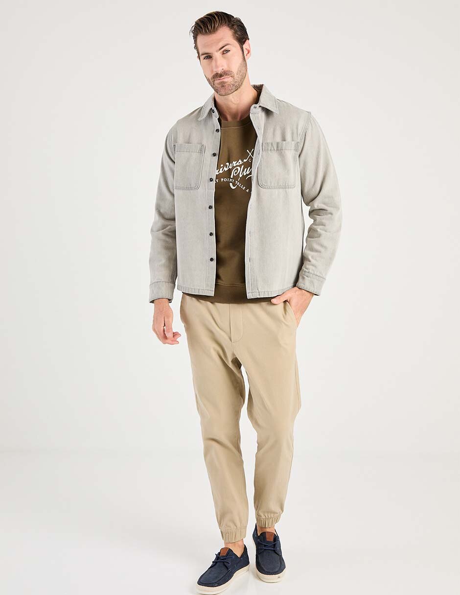 Camisa casual manga larga para hombre 3