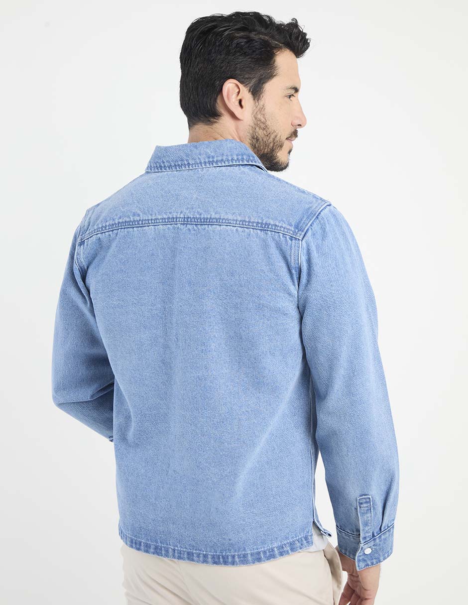 SOBRECAMISA WK, EG, ÍNDIGO DENIM CLARO