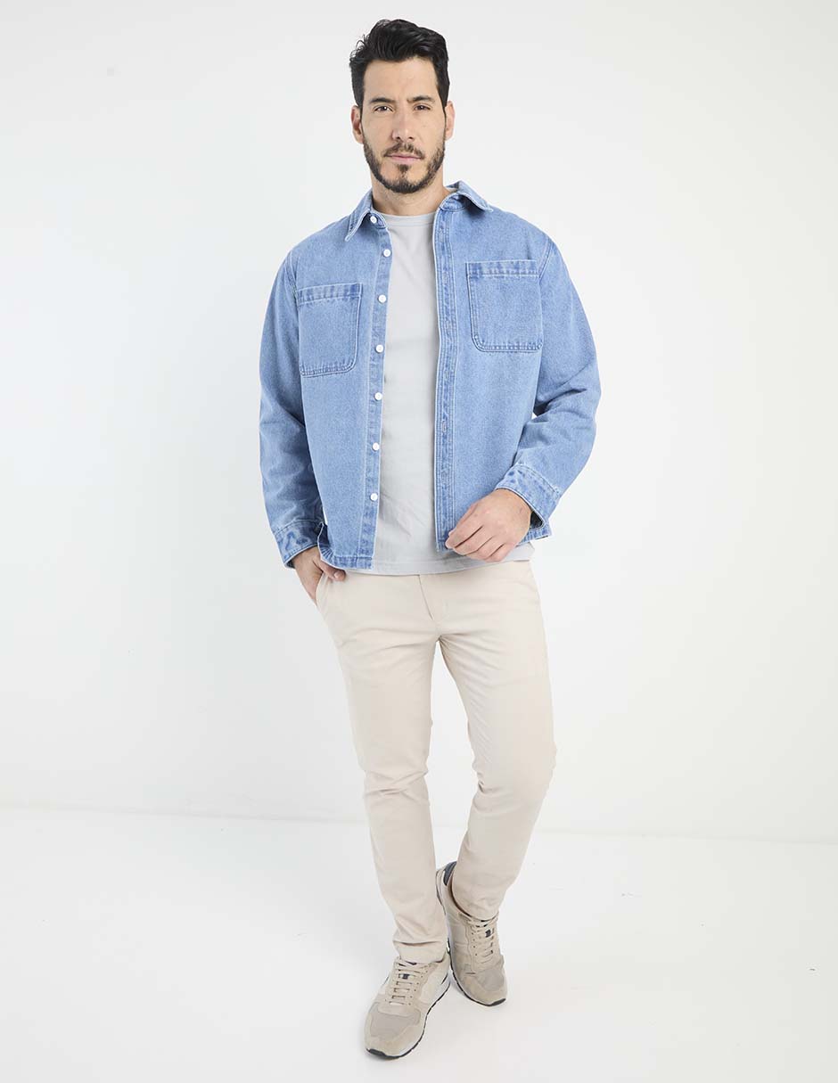 SOBRECAMISA WK, EG, ÍNDIGO DENIM CLARO