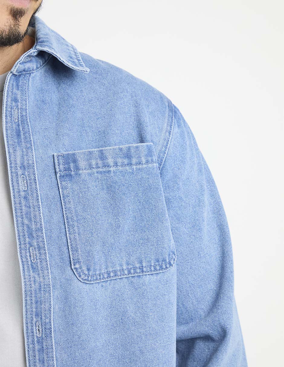 SOBRECAMISA WK, EG, ÍNDIGO DENIM CLARO