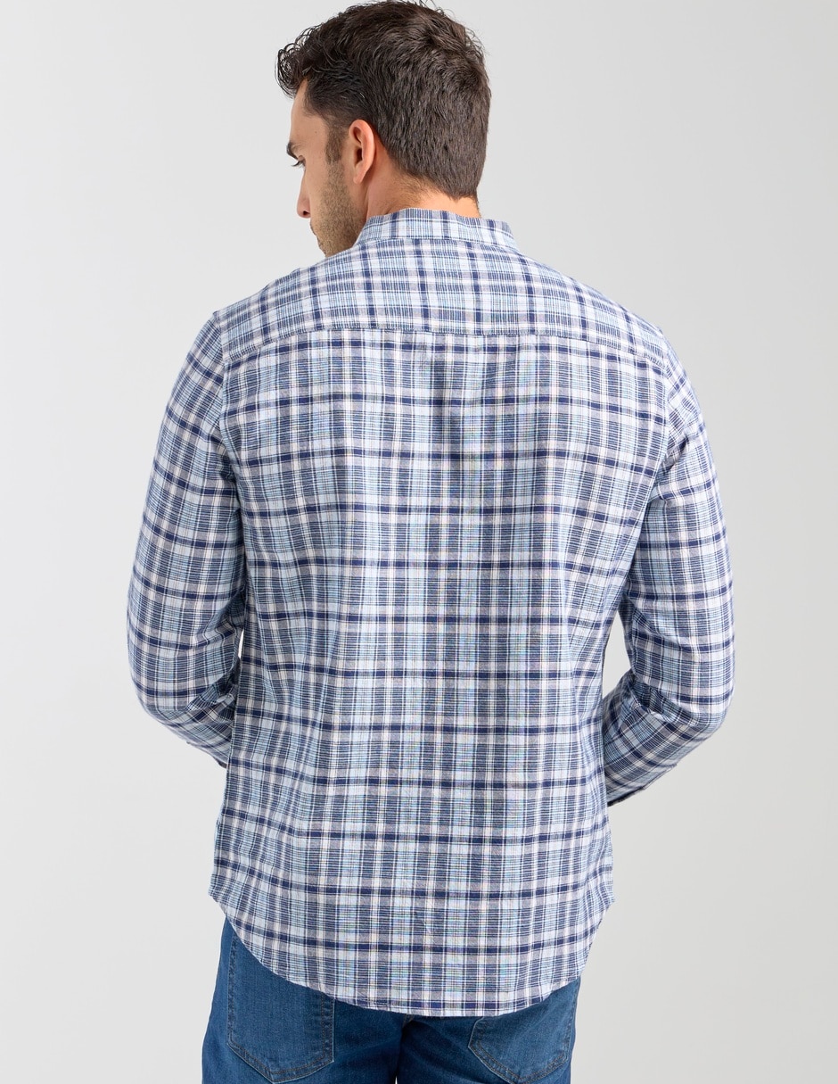 Camisa casual manga larga para hombre 2