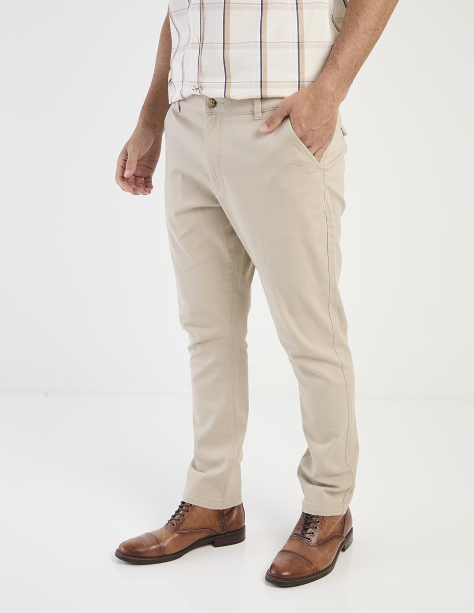 Pantalón recto de algodón para hombre Pantalón recto de algodón para hombre