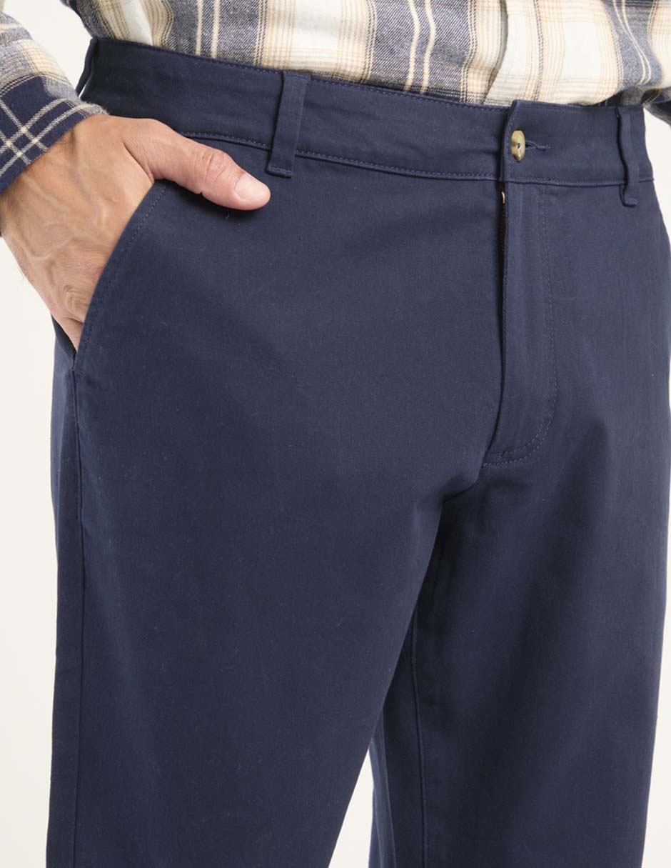 Pantalón recto de algodón para hombre 4
