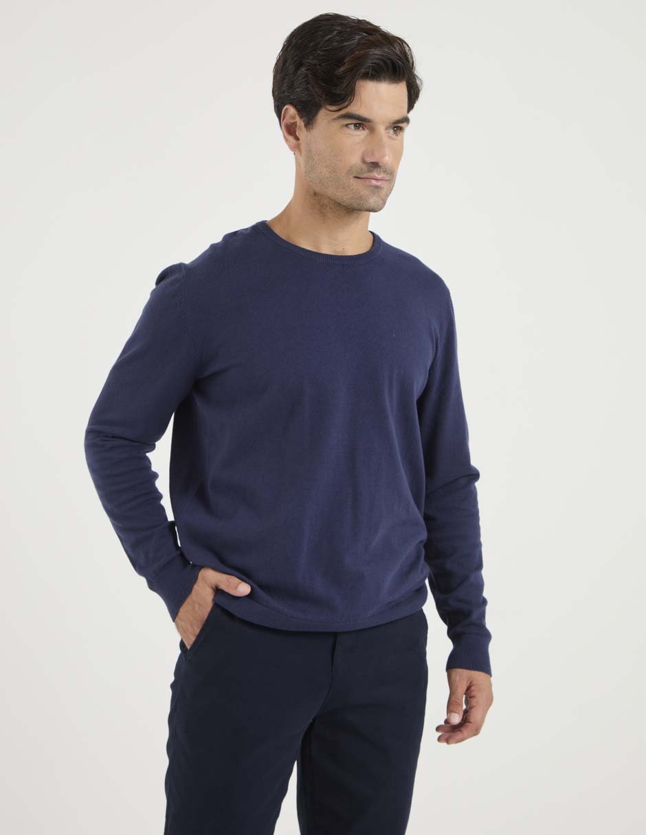 Suéter cuello redondo para hombre