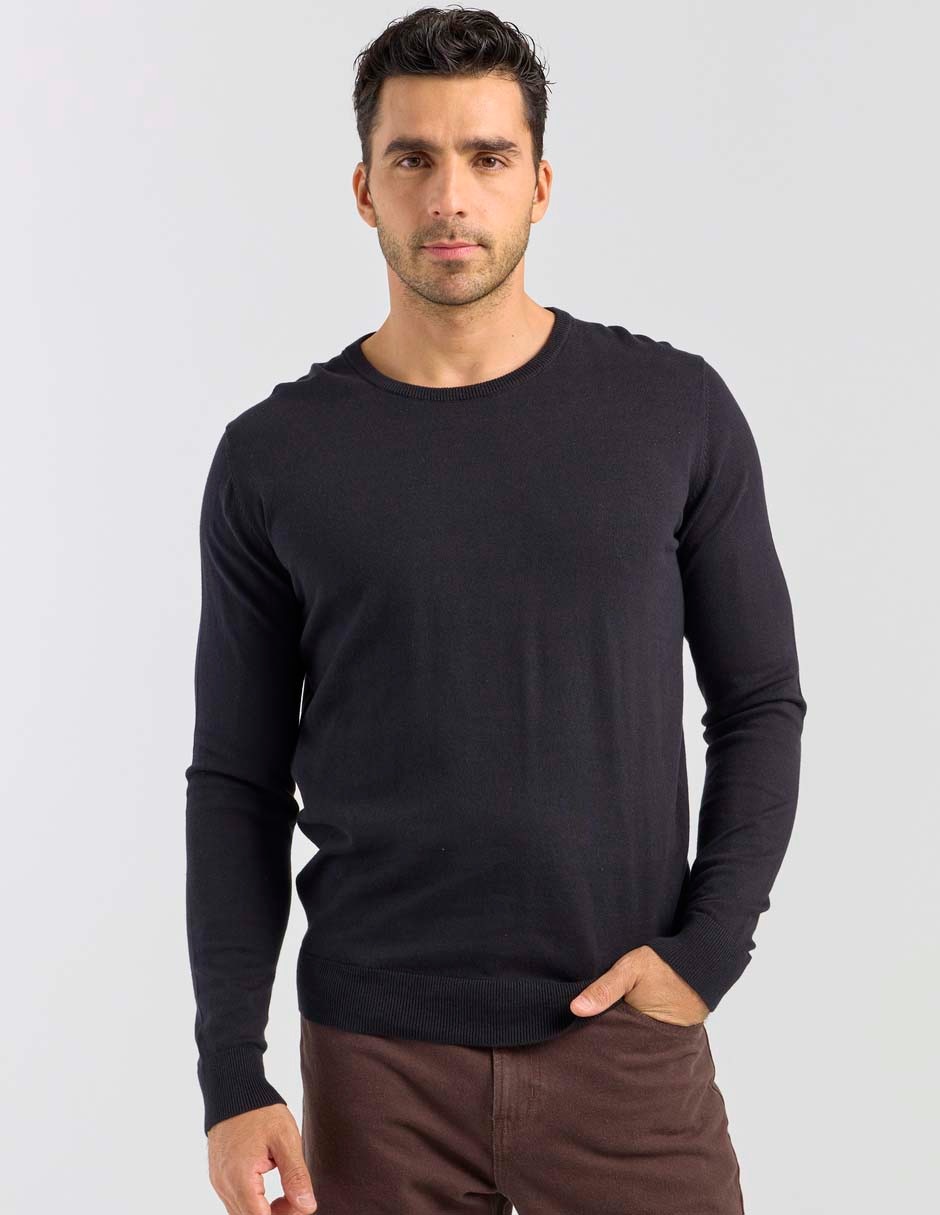 Suéter cuello redondo para hombre
