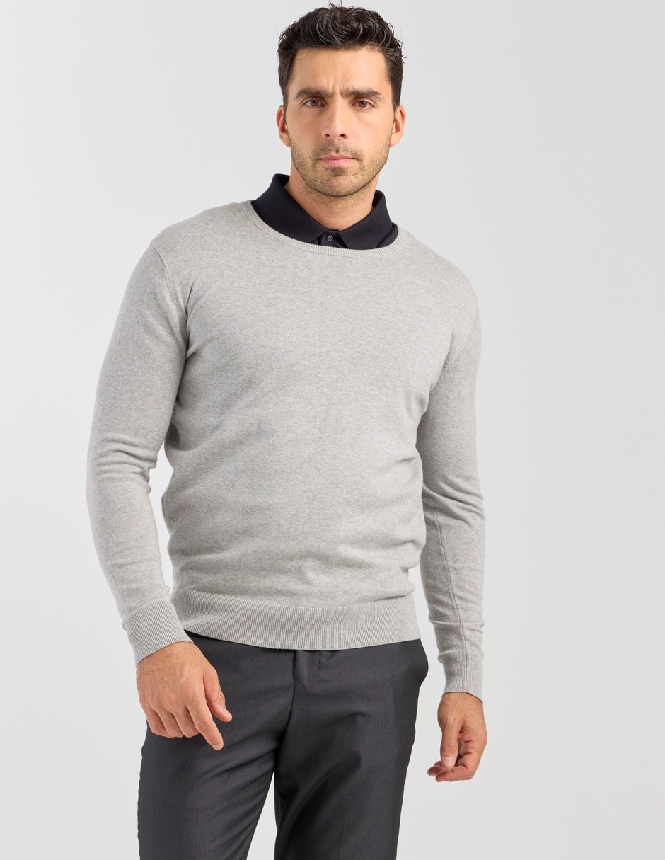 Suéter cuello redondo para hombre
