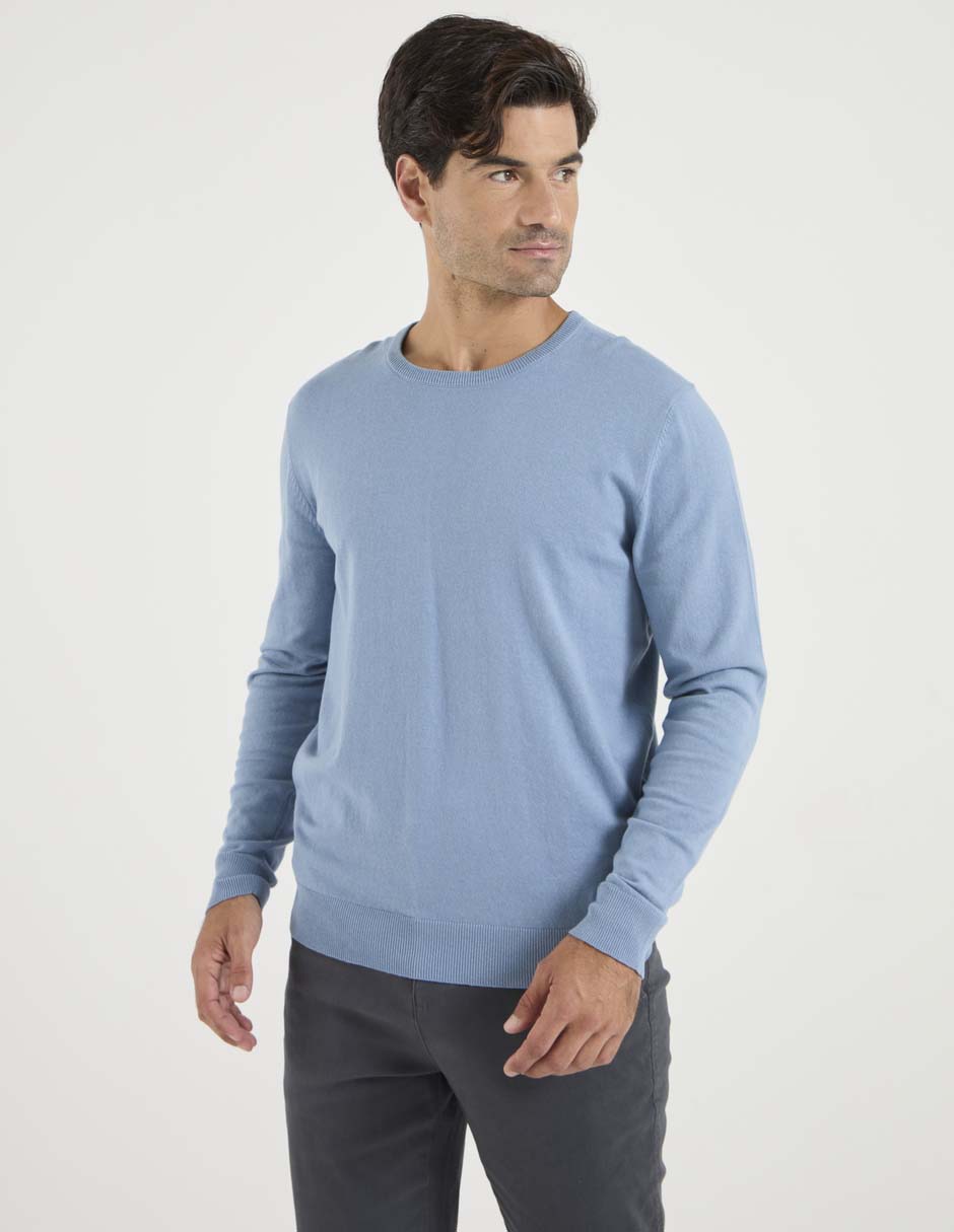 Suéter cuello redondo para hombre