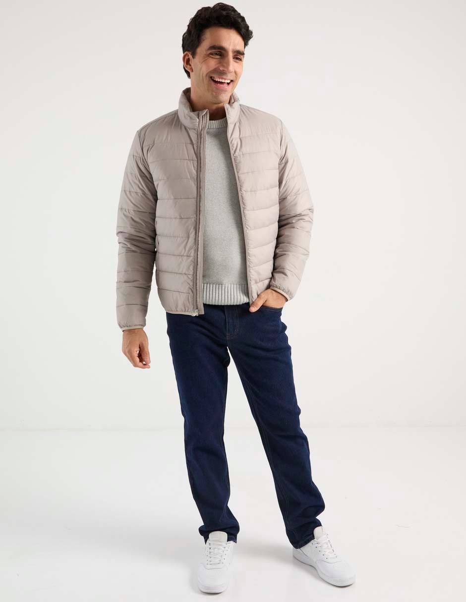 Chamarra acolchada con bolsillos para hombre 3