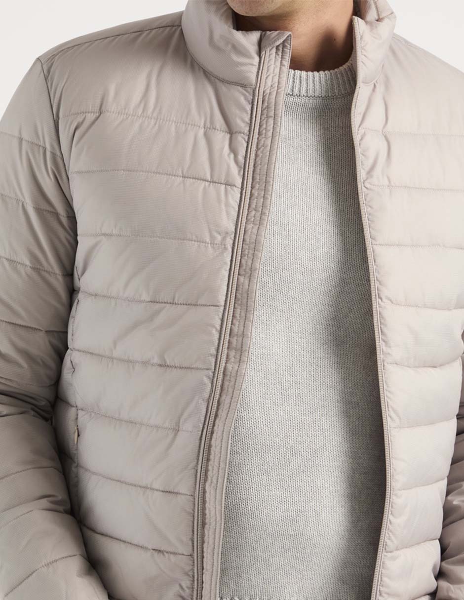 Chamarra acolchada con bolsillos para hombre 4