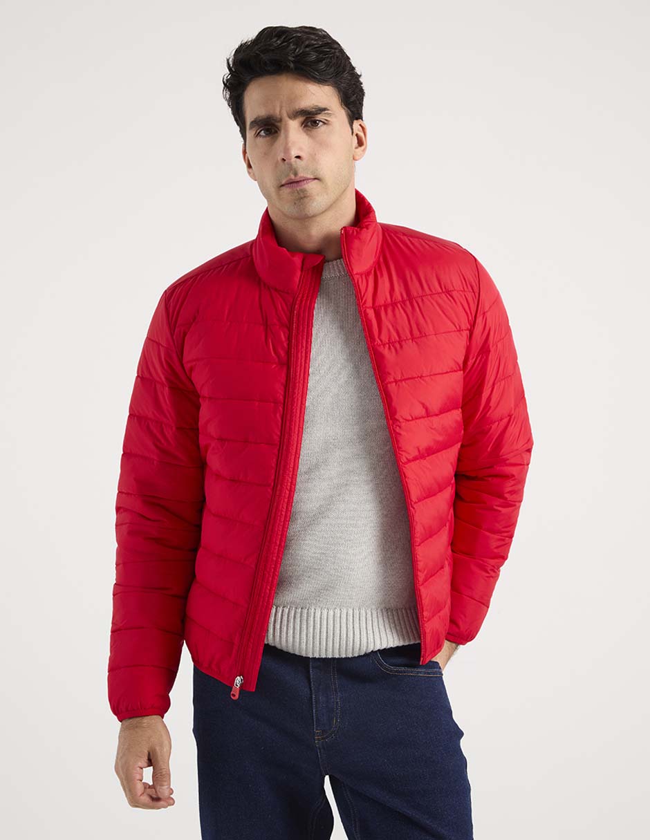 Chamarra acolchonada con bolsillos para hombre Chamarra acolchonada con bolsillos para hombre