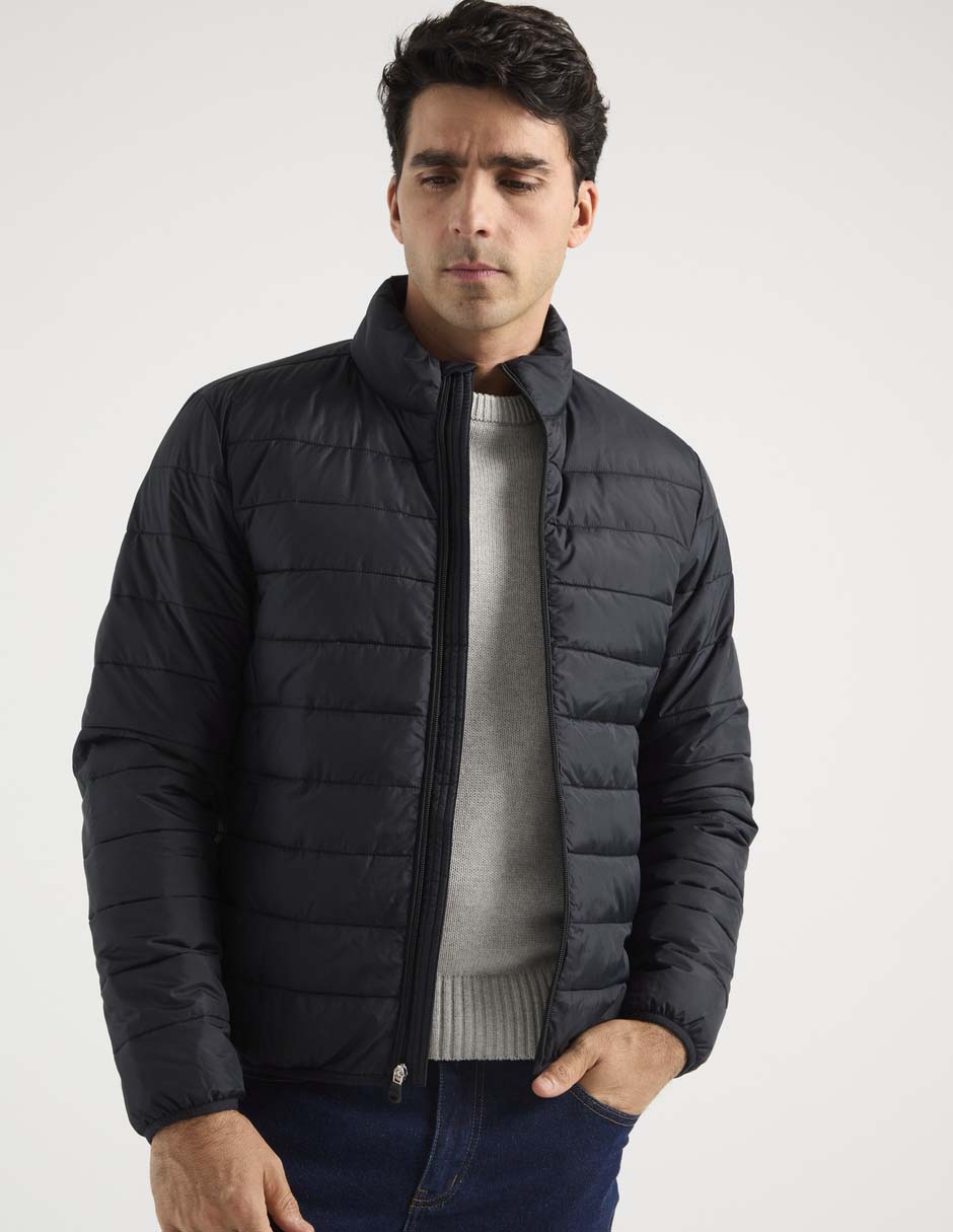Chamarra acolchonada con bolsillos para hombre Chamarra acolchonada con bolsillos para hombre