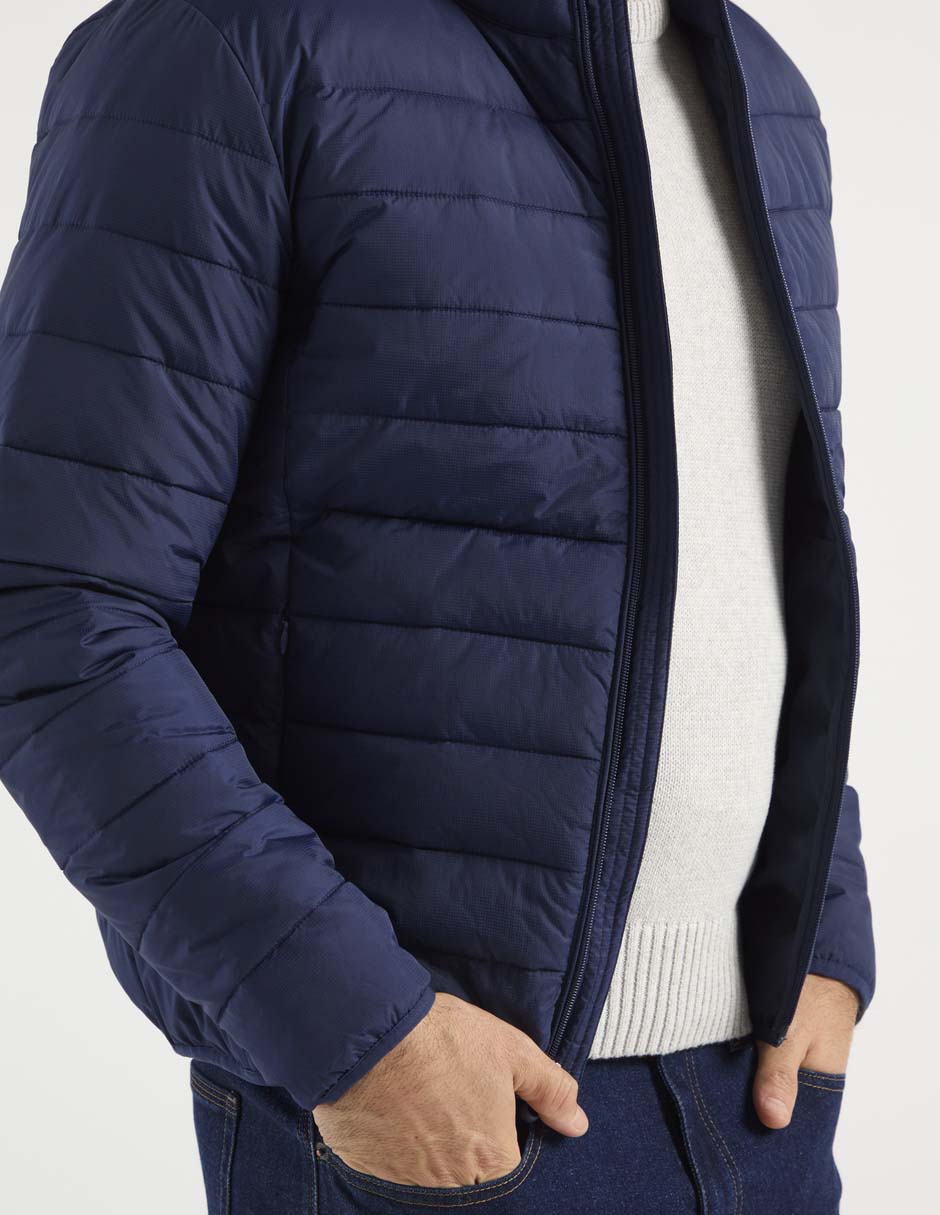 Chamarra acolchonada con bolsillos para hombre 4