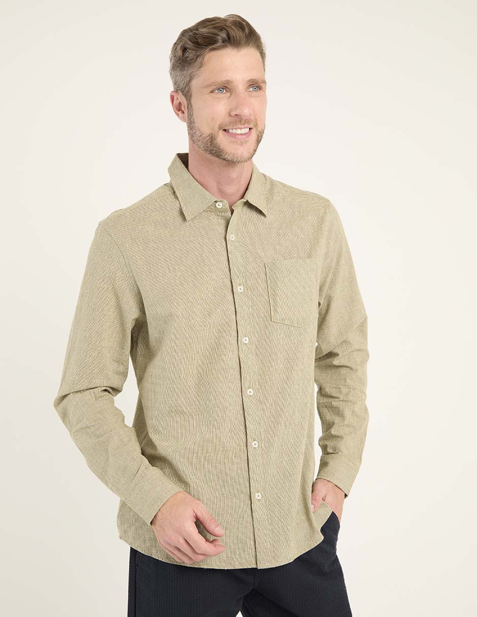 Camisa casual manga larga para hombre Camisa casual manga larga para hombre