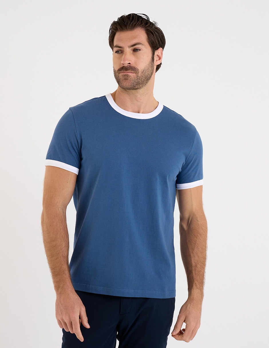 Playera cuello redondo para hombre