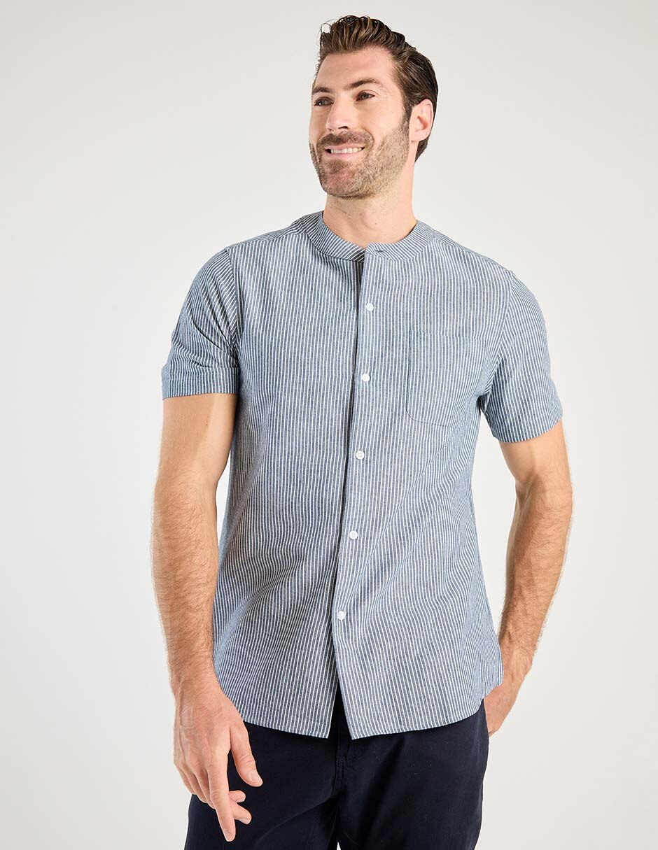 Camisa casual manga corta para hombre