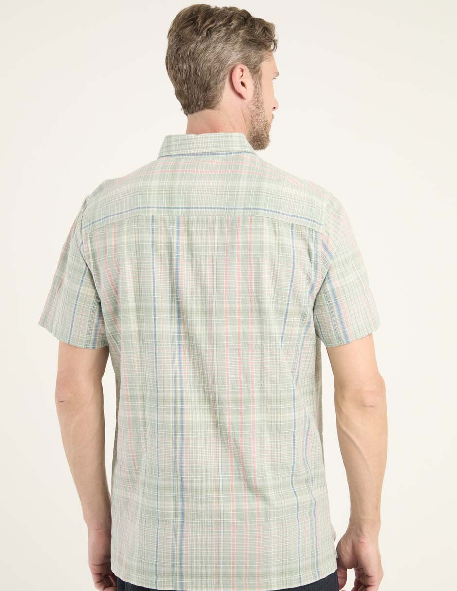 Camisa casual de algodón manga corta para hombre 2