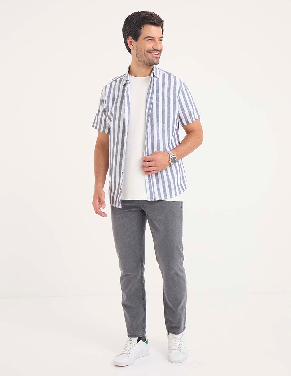 Camisa casual manga corta para hombre 3