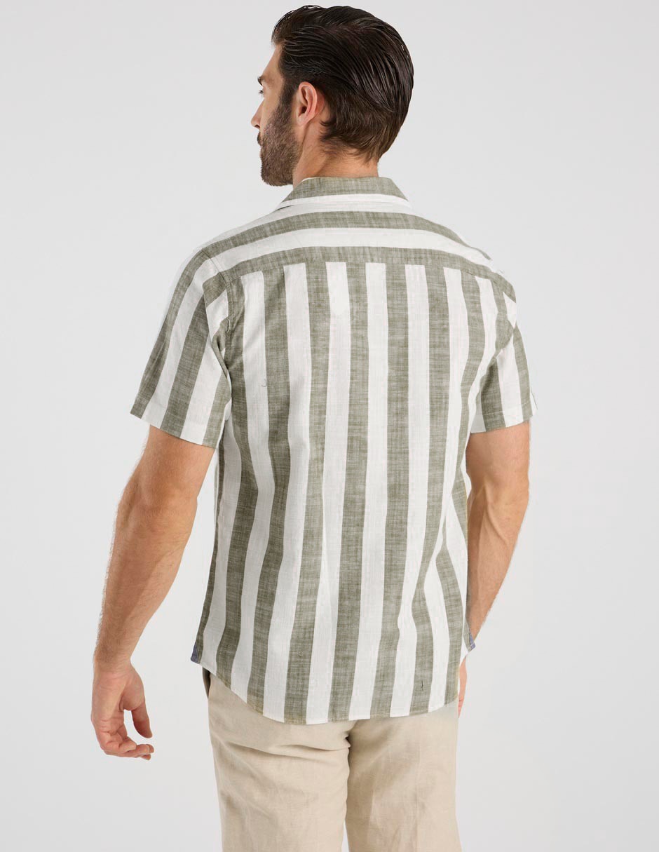 Camisa casual de algodón manga corta para hombre 2