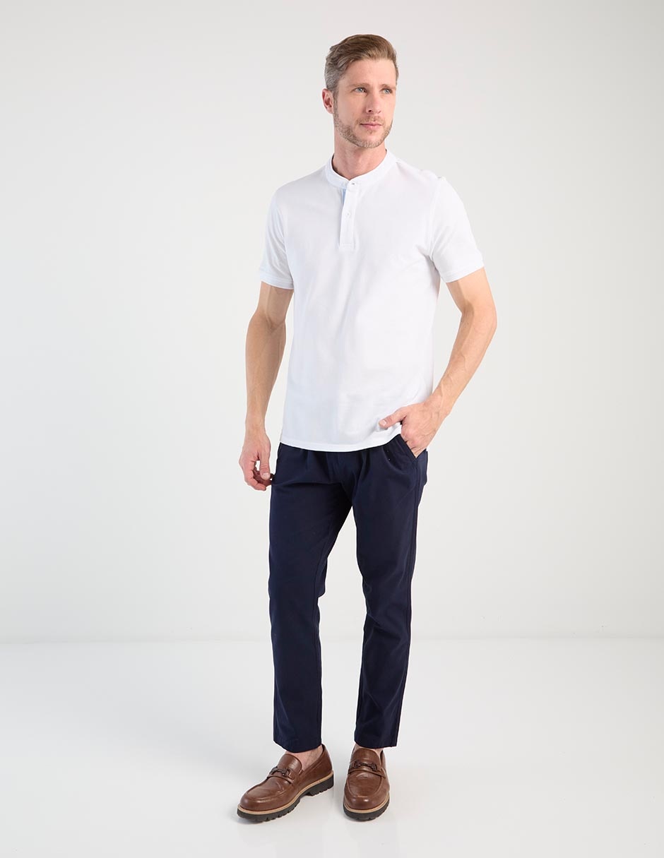 Playera cuello mao para hombre 3