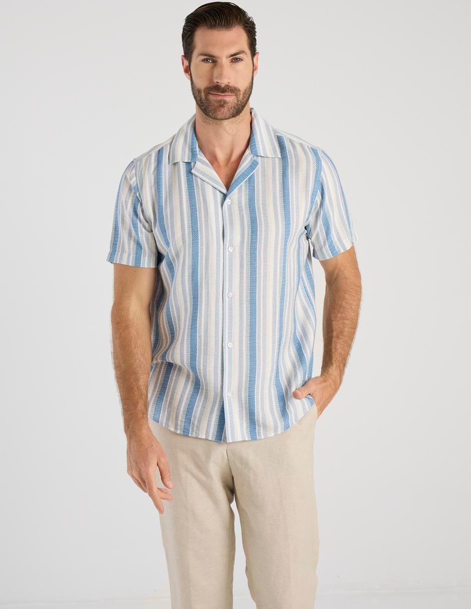 Camisa casual de algodón manga corta para hombre Camisa casual de algodón manga corta para hombre