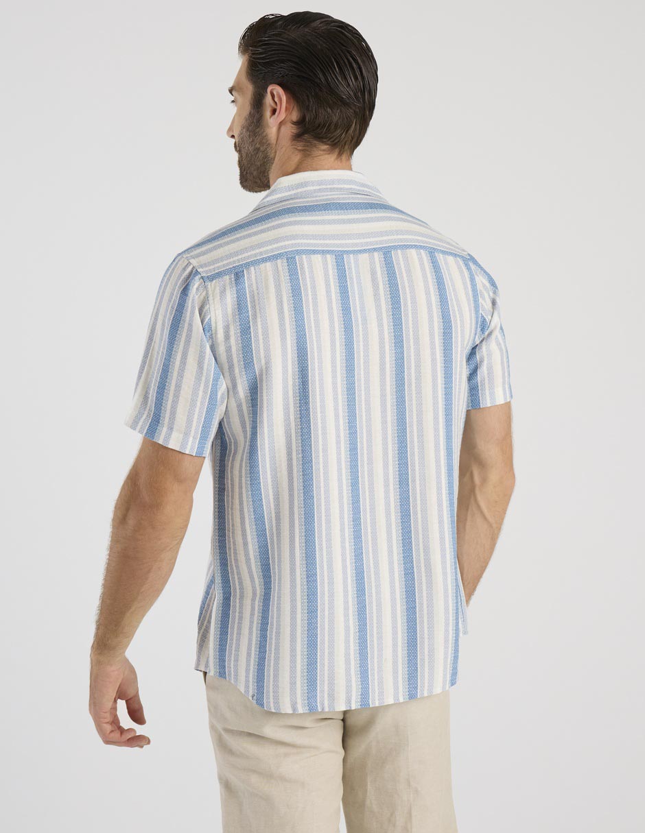 Camisa casual de algodón manga corta para hombre 2