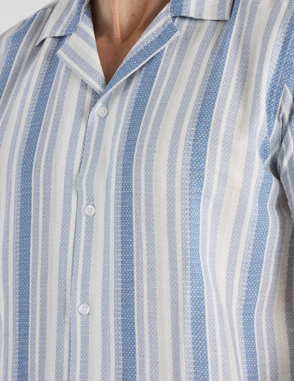 Camisa casual de algodón manga corta para hombre 4