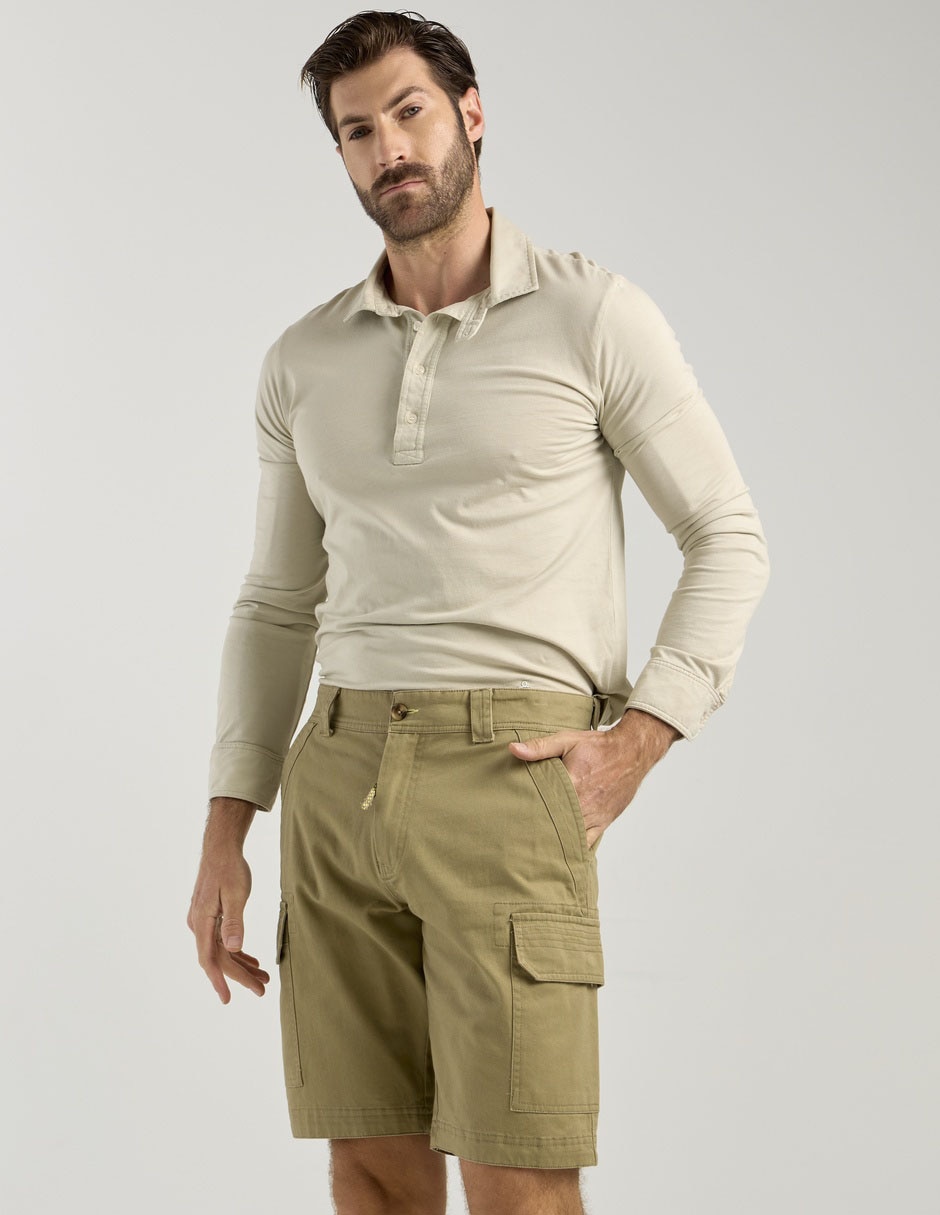 Bermuda de gabardina para hombre Bermuda de gabardina para hombre