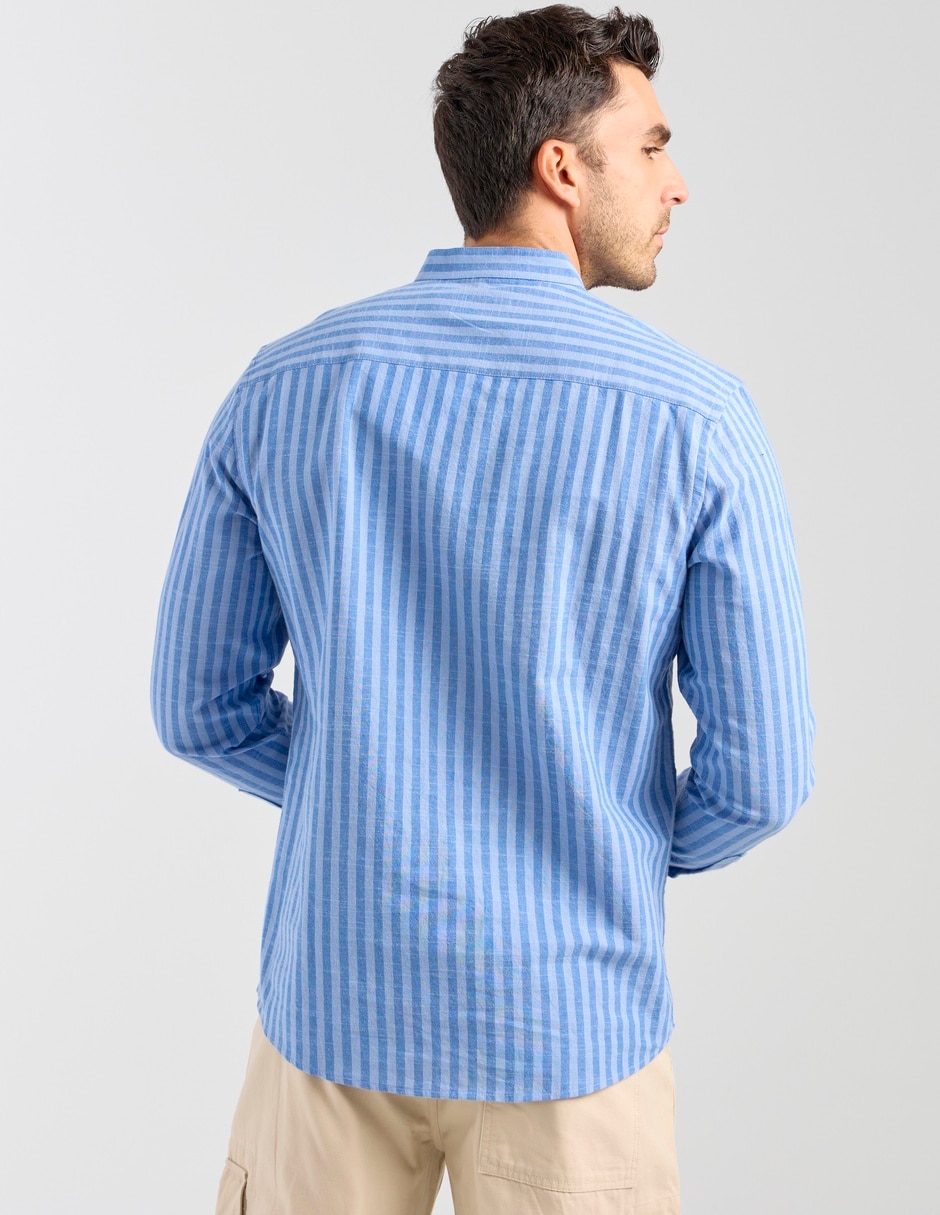 Camisa casual manga larga para hombre 2