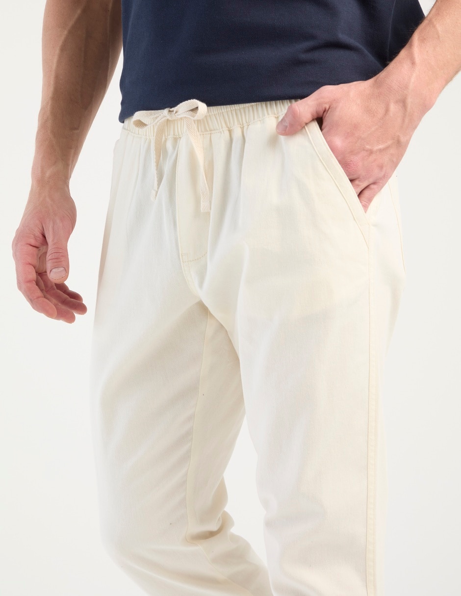 Pantalón jogger baggy de algodón para hombre 4