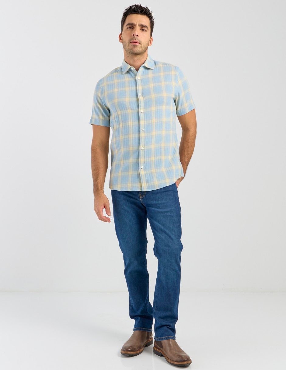 Camisa casual manga corta para hombre 3