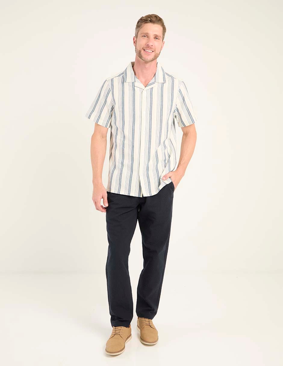 Camisa casual de algodón manga corta para hombre 3