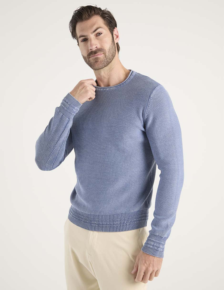 Suéter cuello redondo para hombre