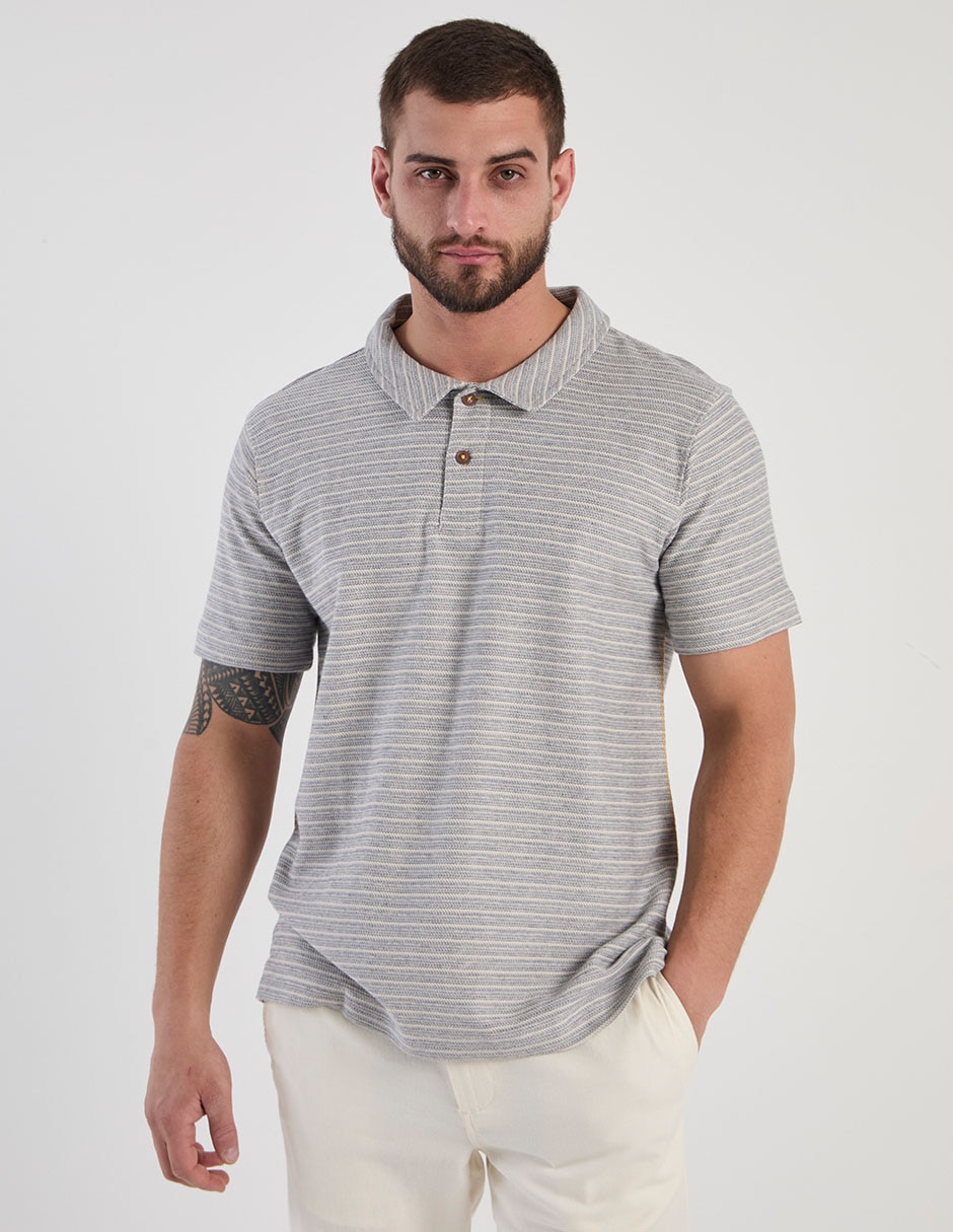 Playera tipo polo weekend para hombre