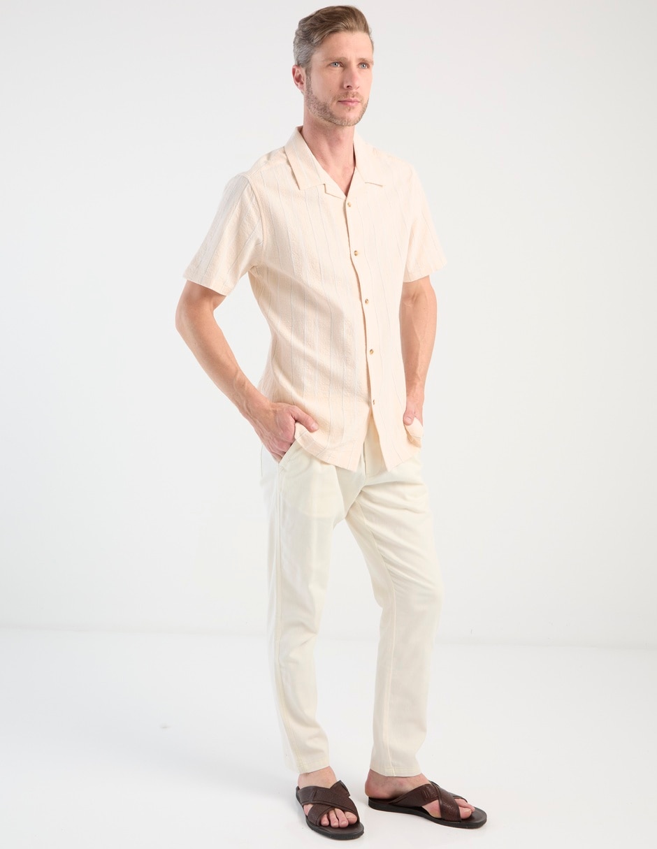 Camisa casual de algodón manga corta para hombre 3
