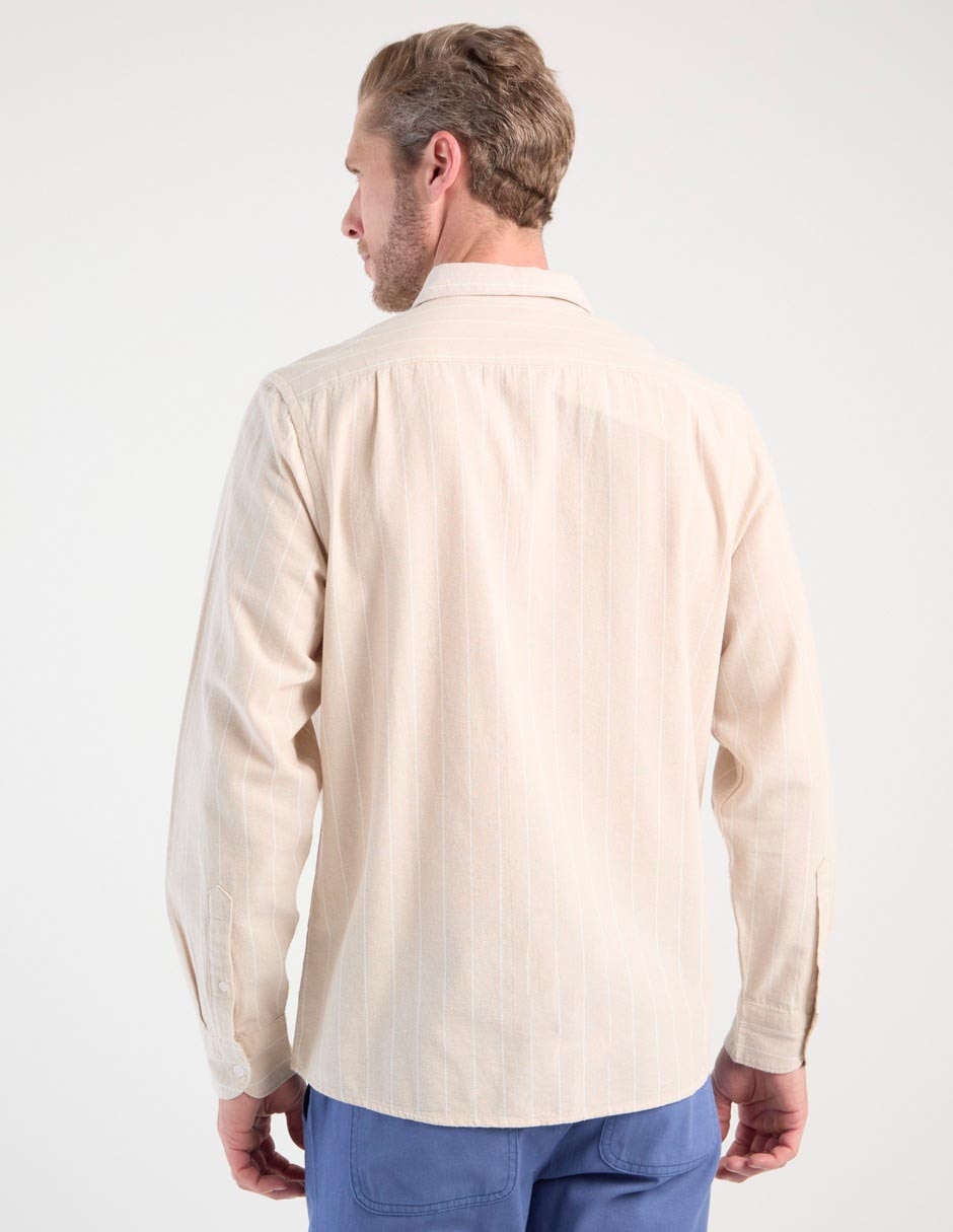Camisa de vestir de algodón manga larga para hombre 2
