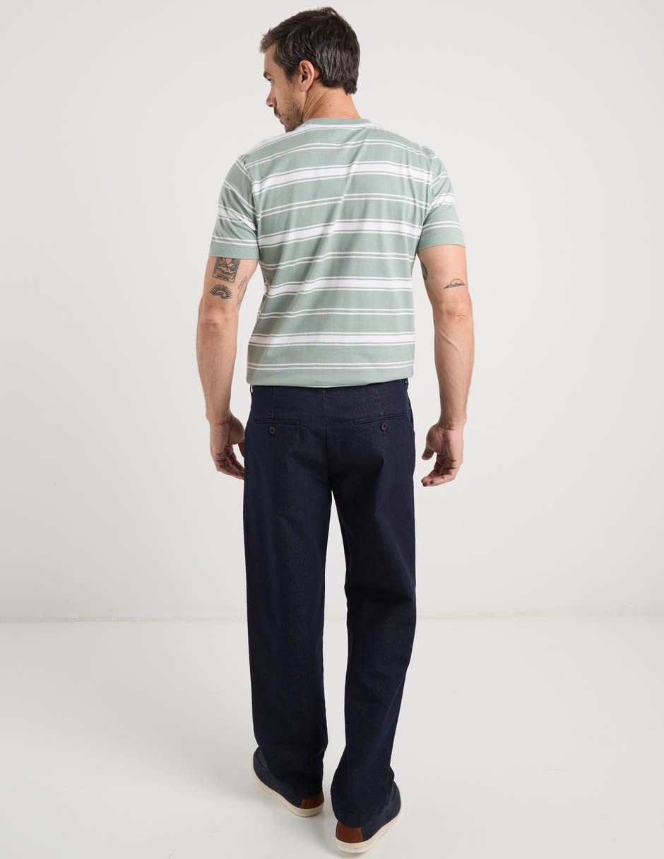 Jeans slim lavado obscuro para hombre 6