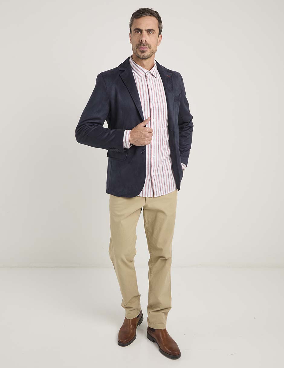 Camisa casual de algodón manga larga para hombre 2