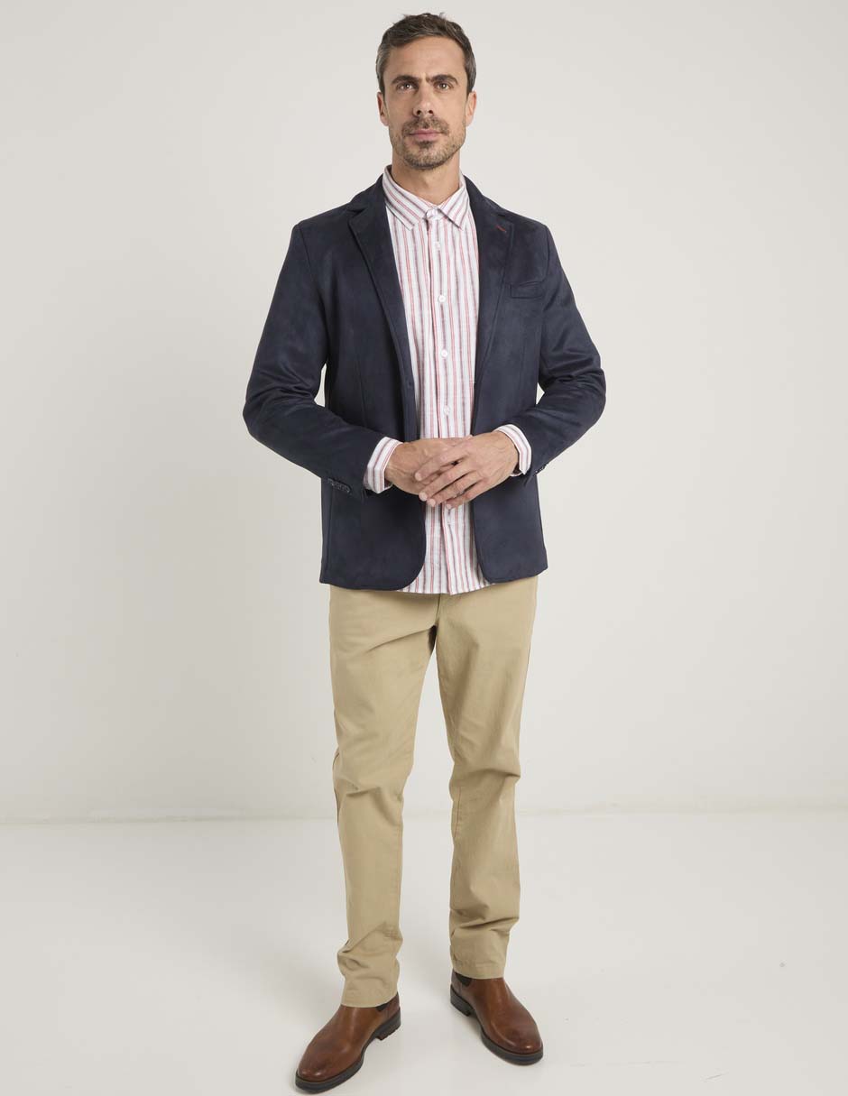 Camisa casual de algodón manga larga para hombre 3