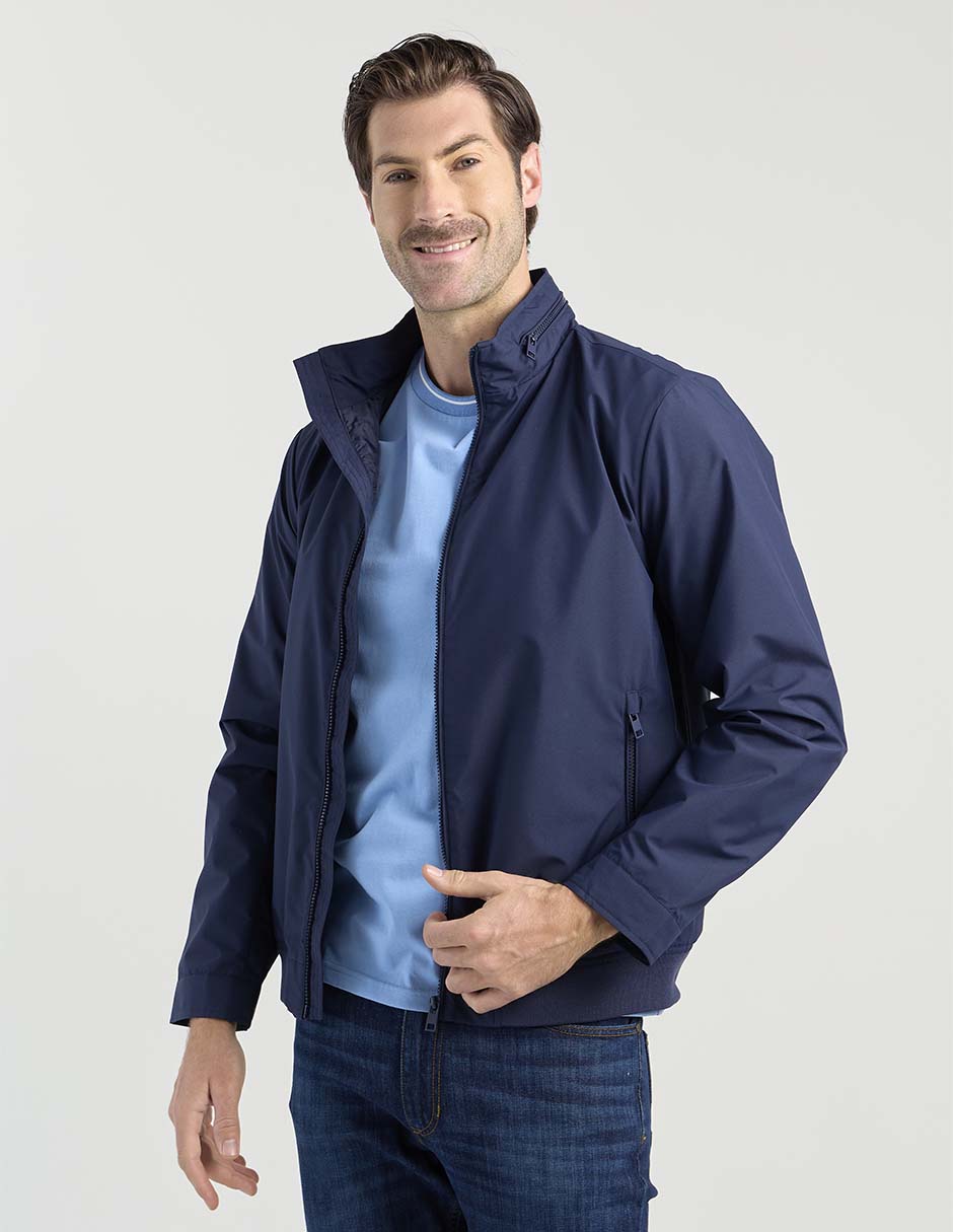 Chamarra casual con bolsillos para hombre