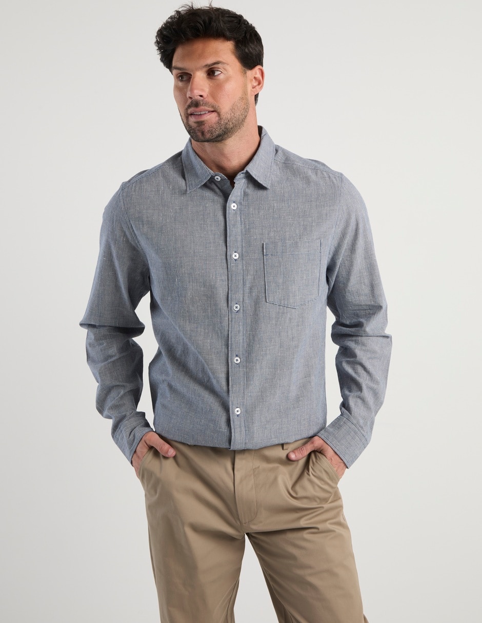 Camisa casual manga larga para hombre Camisa casual manga larga para hombre