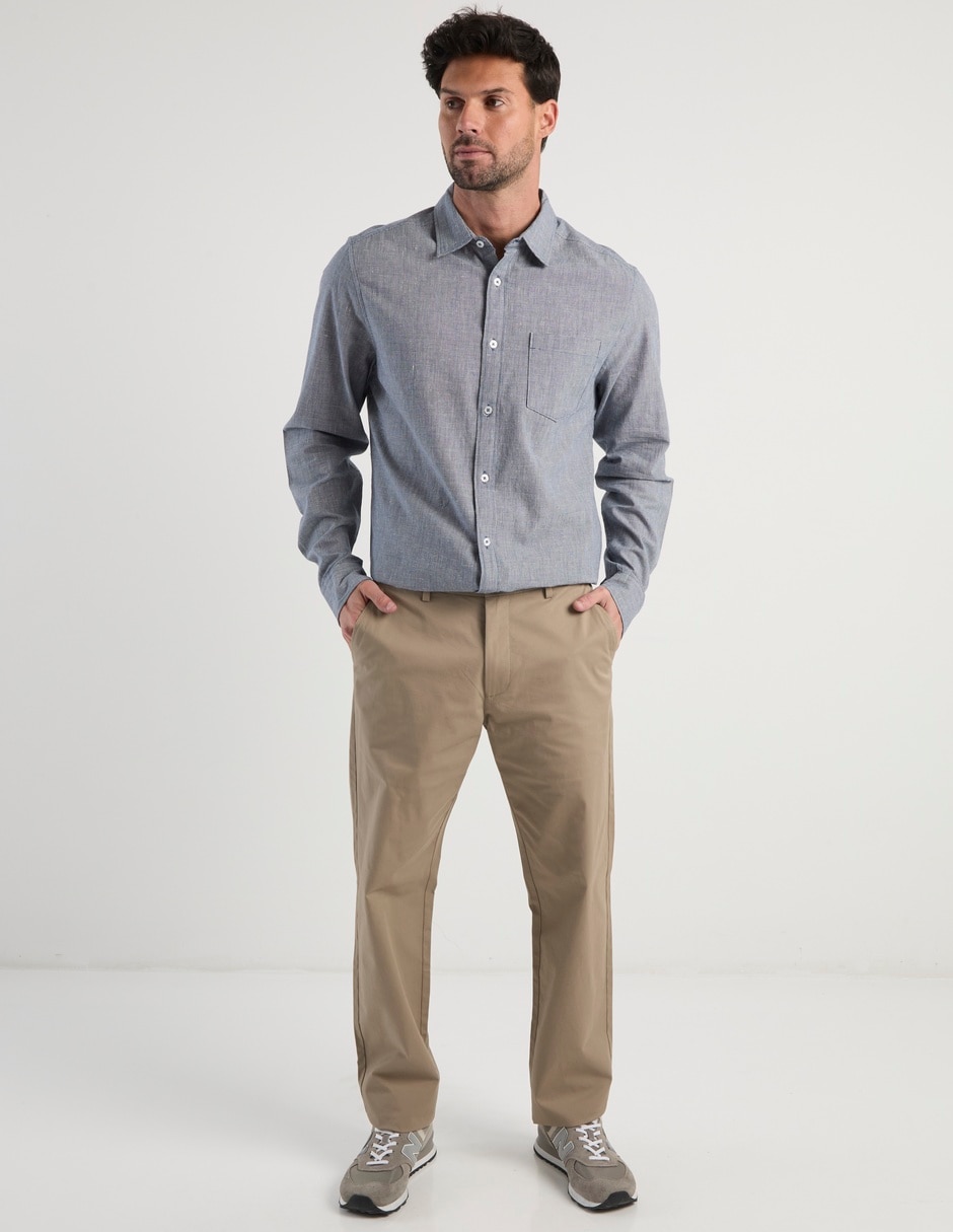 Camisa casual manga larga para hombre 3